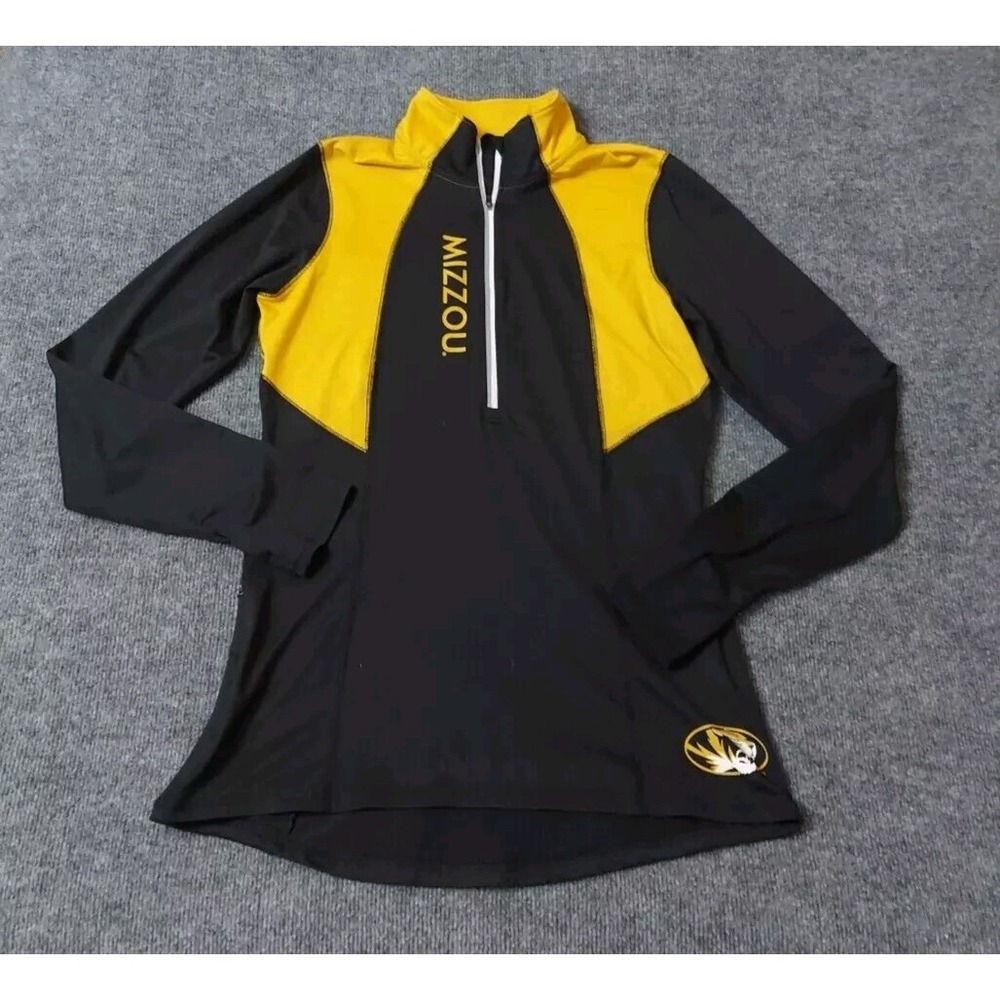 Drew Lock #3 Missouri State Mizzou  Sweater Women 8/10 Tigers 1/4 Zip Thumb hole